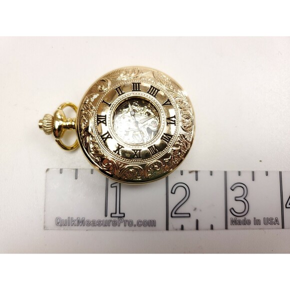 ManChDa Pocket Watch Retro Classic Mechanical Hand-Wind Pocket Watch Steampunk - Picture 6 of 9